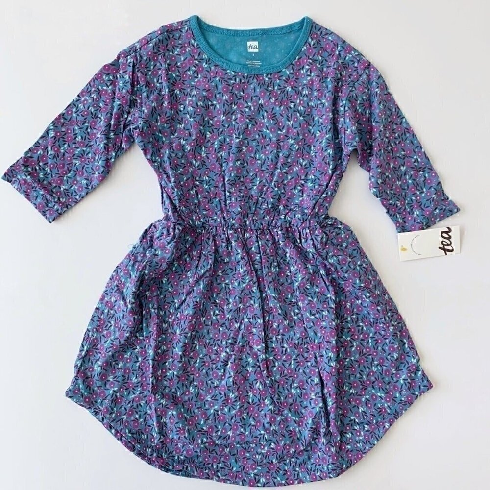 NWT Tea Collection Long Sleeve Midi Girl Dress 2T